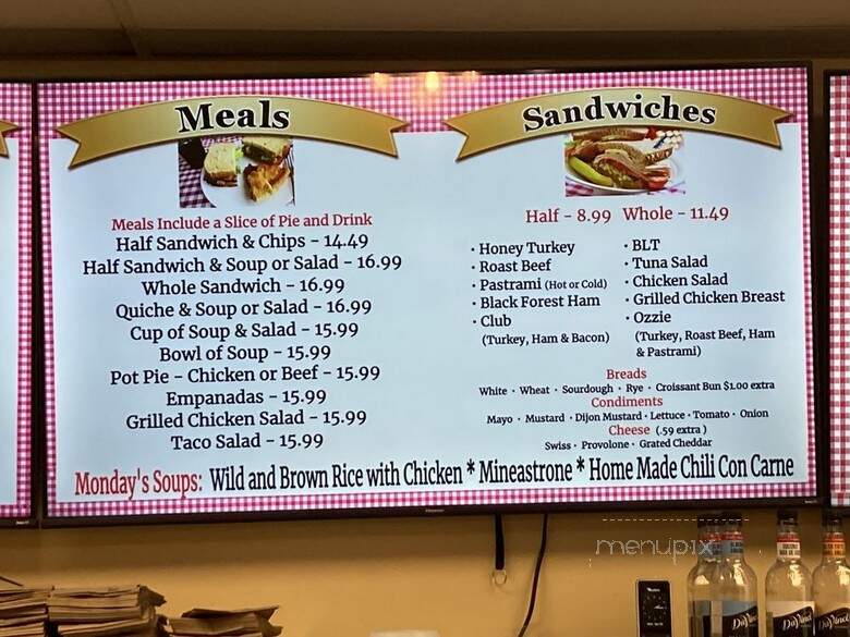 Granny Scott's Pie Shop - Lakewood, CO menu_pic