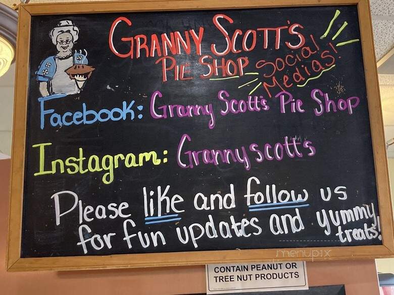 Granny Scott's Pie Shop - Lakewood, CO menu_pic