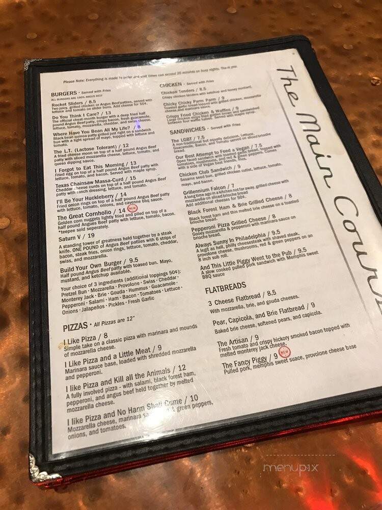 Copper Rocket Pub - Maitland, FL menu_pic