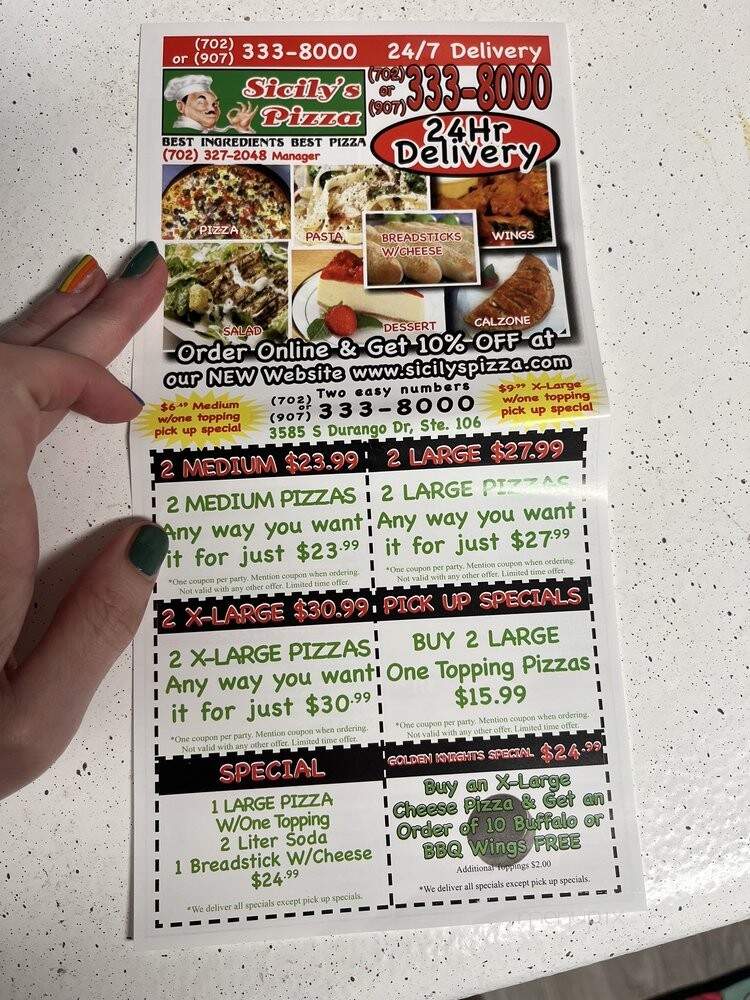 Sicily's Pizza - Las Vegas, NV