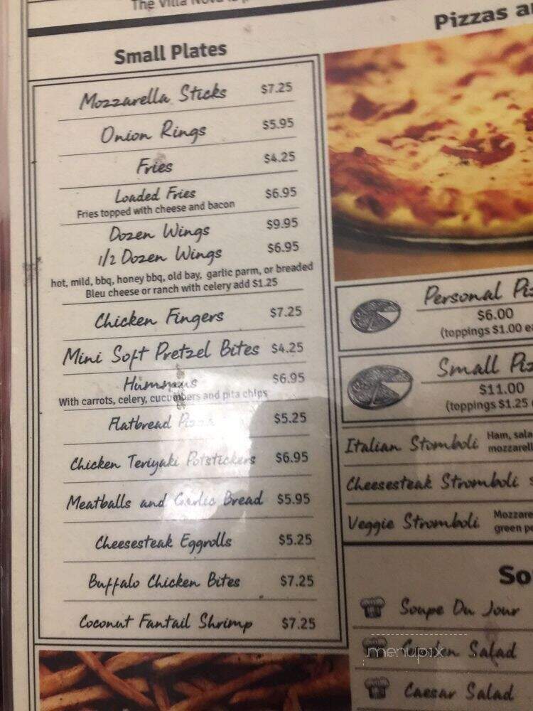 Villa Nova - Lancaster, PA menu_pic