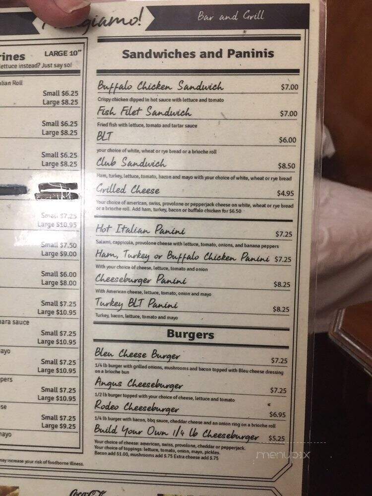 Villa Nova - Lancaster, PA menu_pic