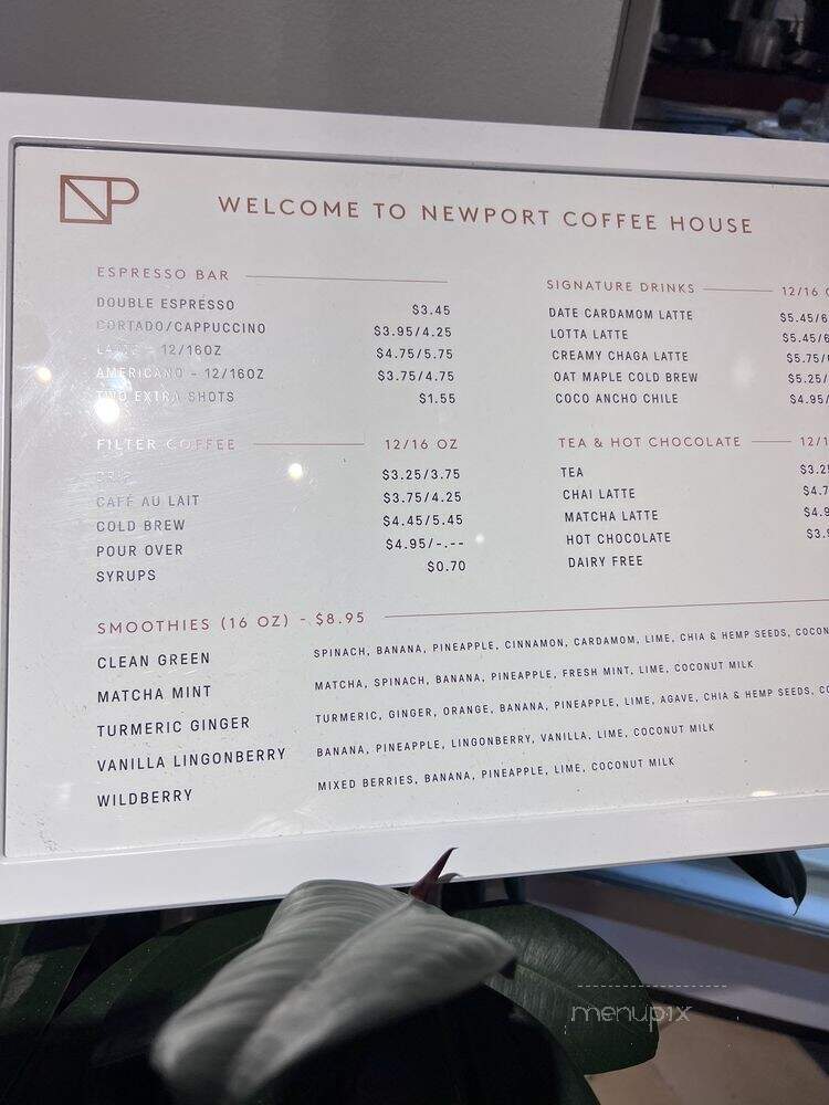 Newport Coffee House - Bannockburn, IL menu_pic