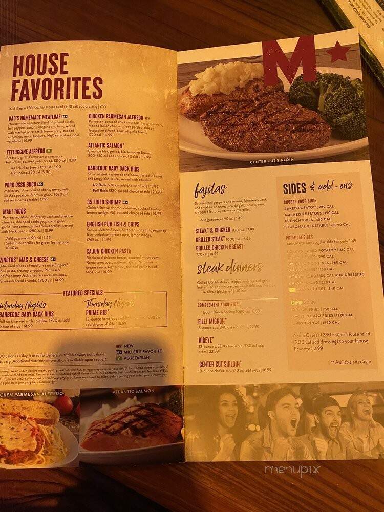 Miller's Levittown Ale House - Levittown, NY menu_pic