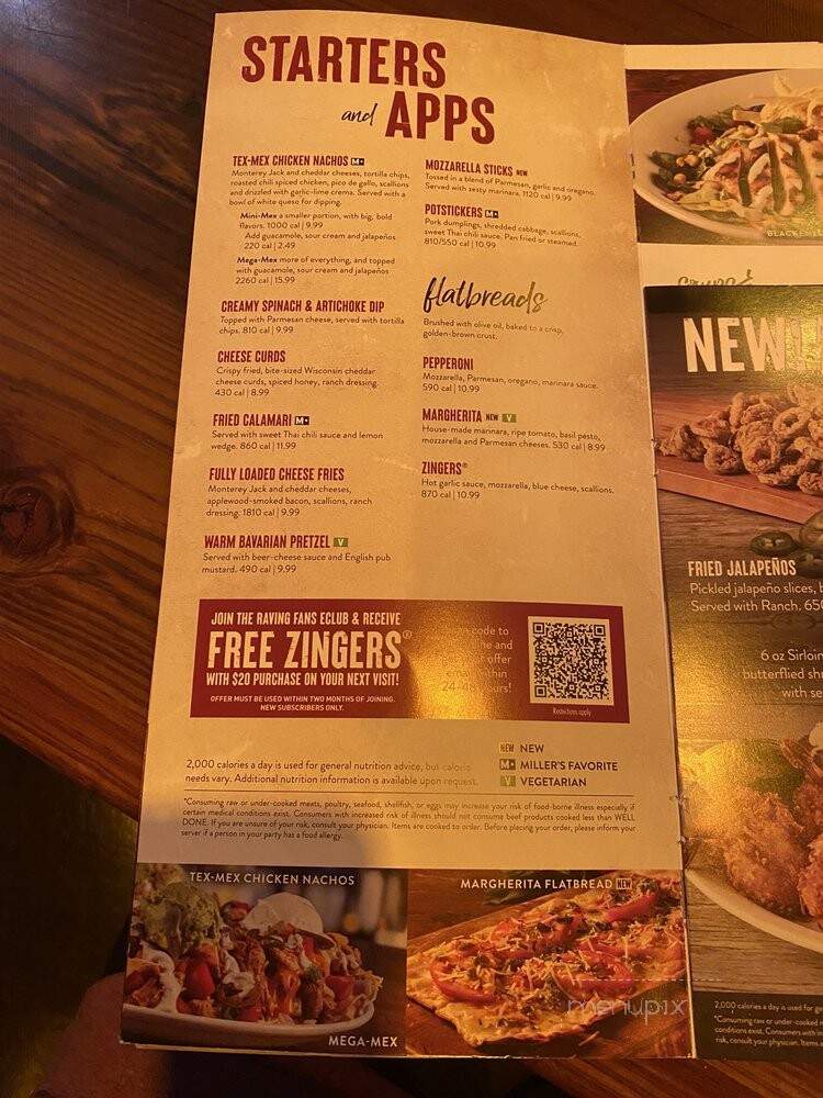 Miller's Levittown Ale House - Levittown, NY menu_pic