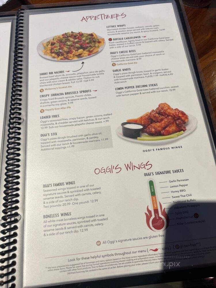 Oggi's - Apple Valley, CA menu_pic