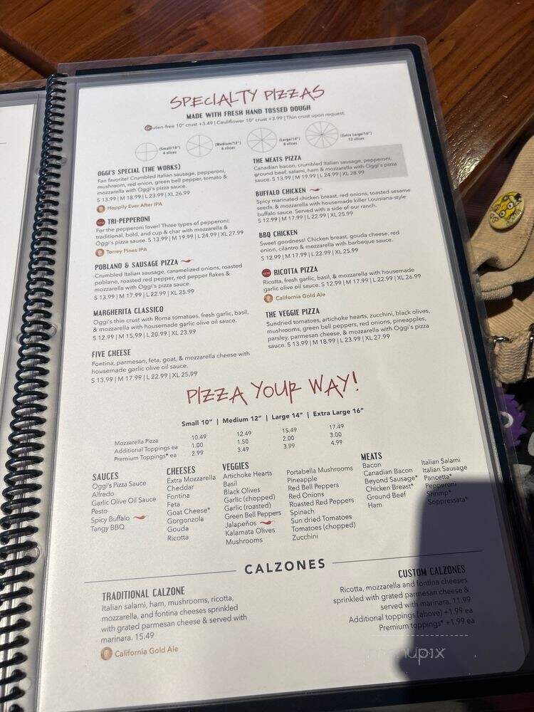 Oggi's - Apple Valley, CA menu_pic