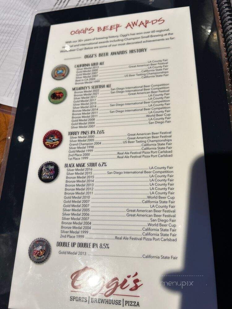Oggi's - Apple Valley, CA menu_pic