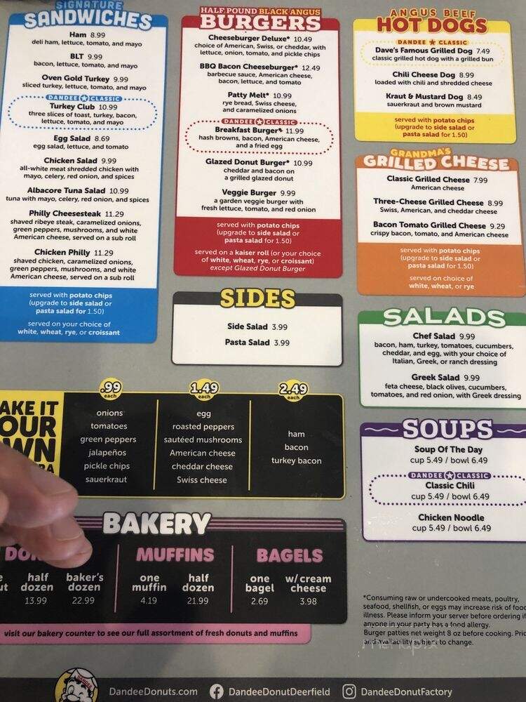 Dandee Donut Factory - Deerfield Beach, FL menu_pic