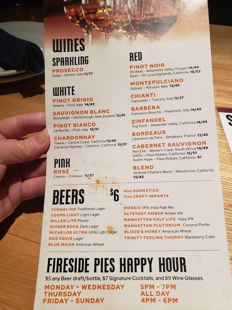 Fireside Pies - Grapevine, TX menu_pic
