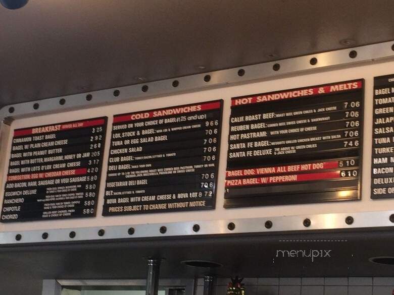 East Coast Bagel Co. - Loma Linda, CA menu_pic