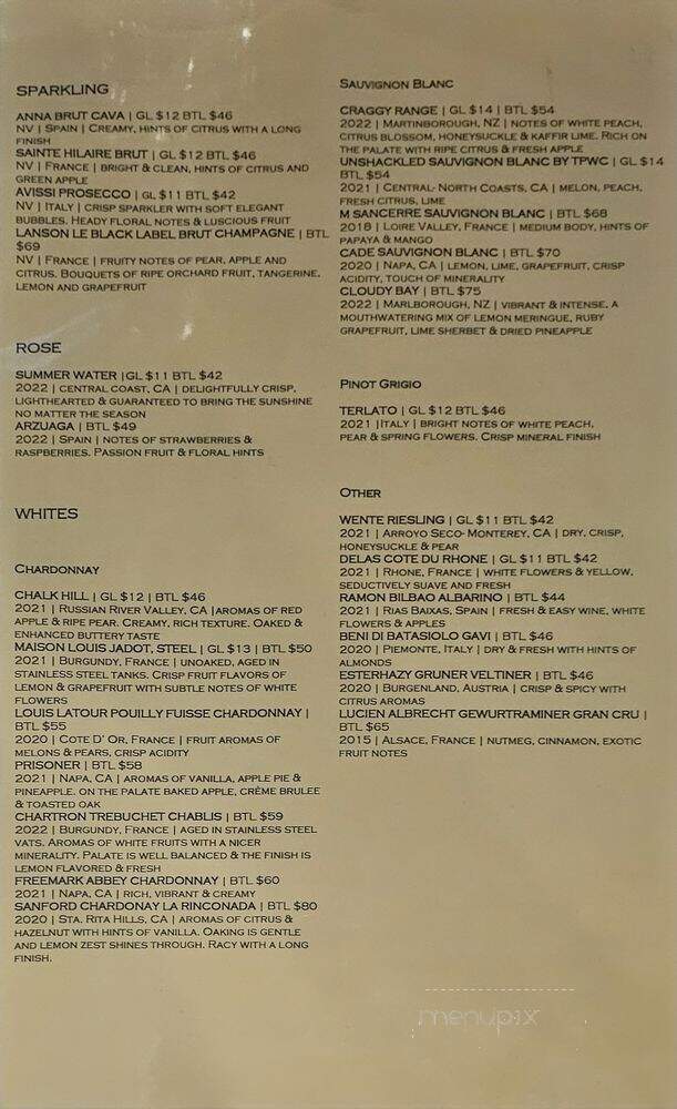 Sopra - Lake Geneva, WI menu_pic