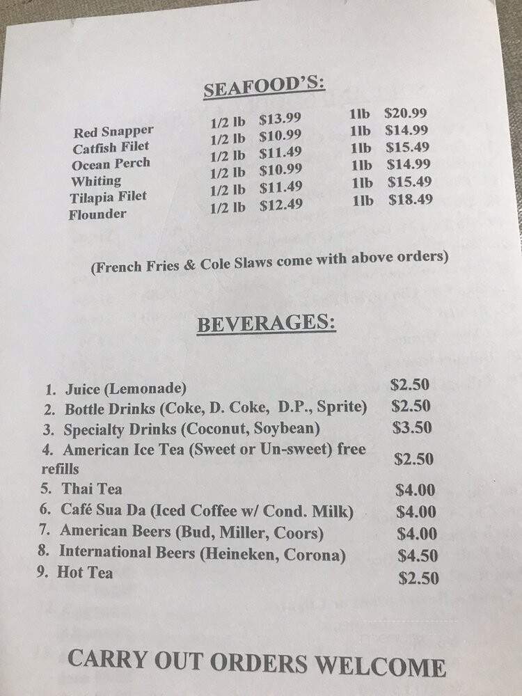 Little Saigon - Clarksville, TN menu_pic