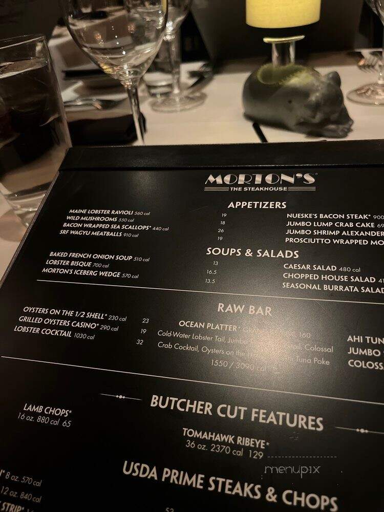 Morton's - The Steakhouse - Naperville, IL menu_pic