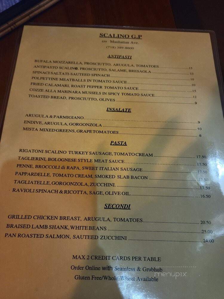 Sabino - Brooklyn, NY menu_pic