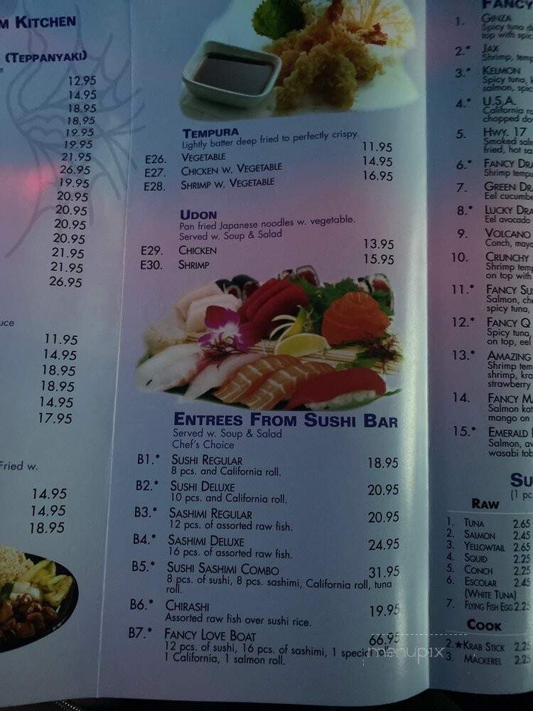 Fancy Sushi - Fernandina Beach, FL menu_pic