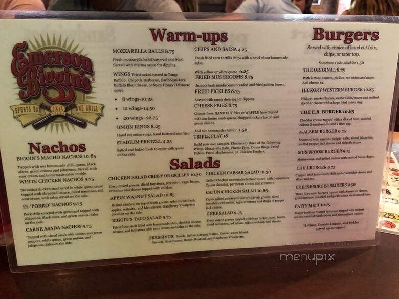 Emerson Biggins - Wichita, KS menu_pic