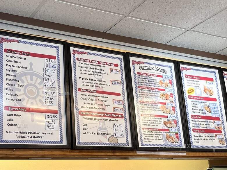 Skippers Seafood 'n Chowder - Spokane, WA menu_pic