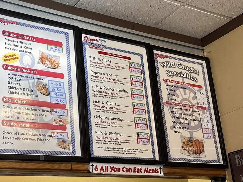 Skippers Seafood 'n Chowder - Spokane, WA menu_pic