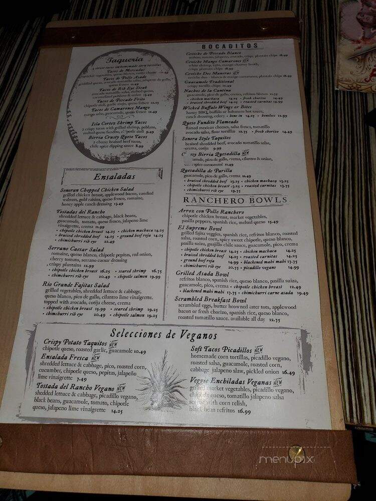 Panama Joe's Cafe Bar - Long Beach, CA menu_pic