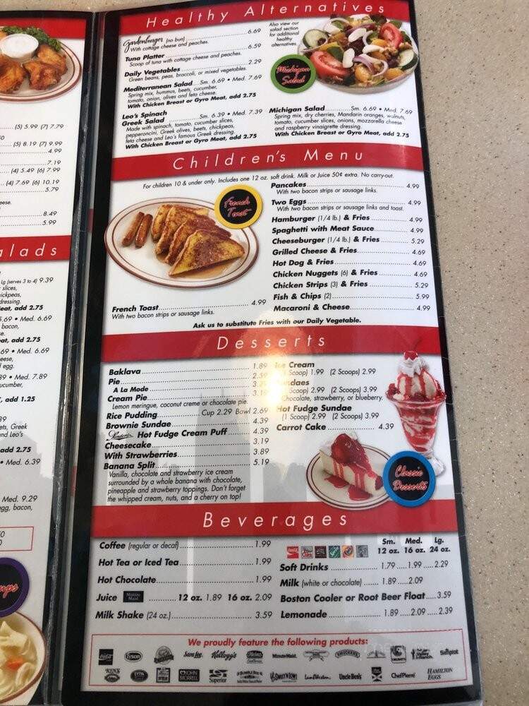 Leo's Coney Island - Farmington Hills, MI menu_pic