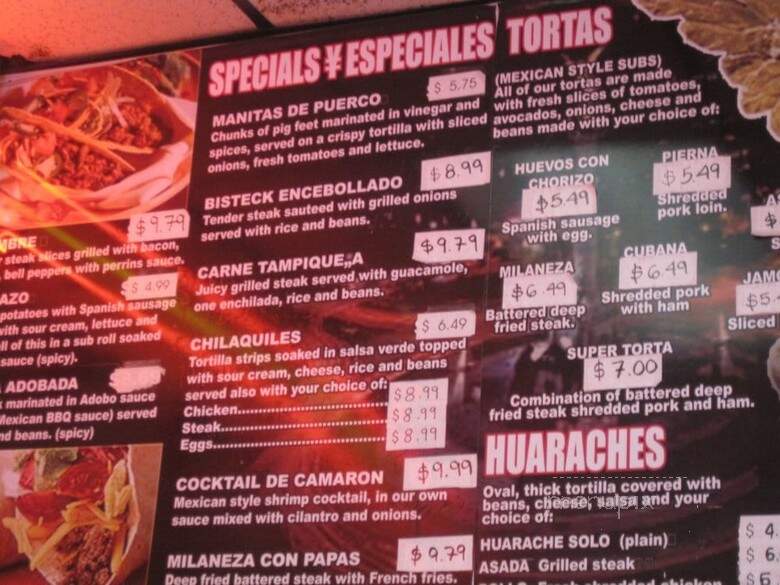 Los Antojos - Las Vegas, NV menu_pic