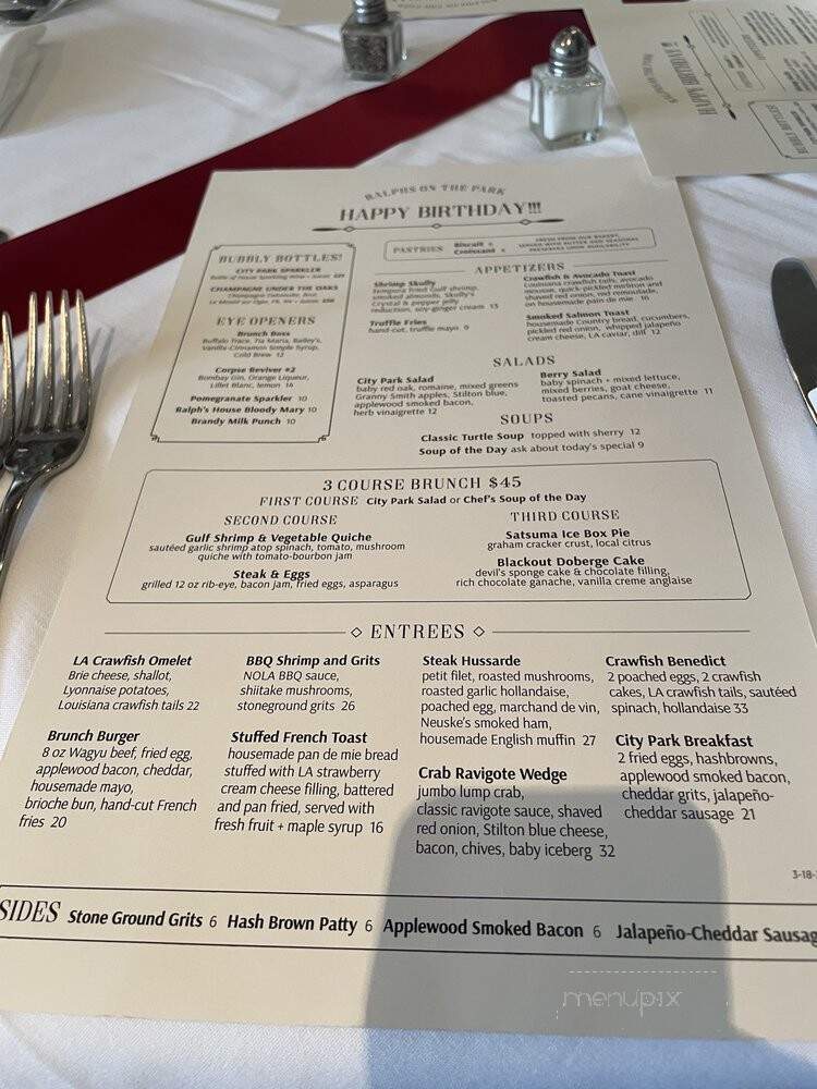 Courtyard Cafe - New Orleans, LA menu_pic