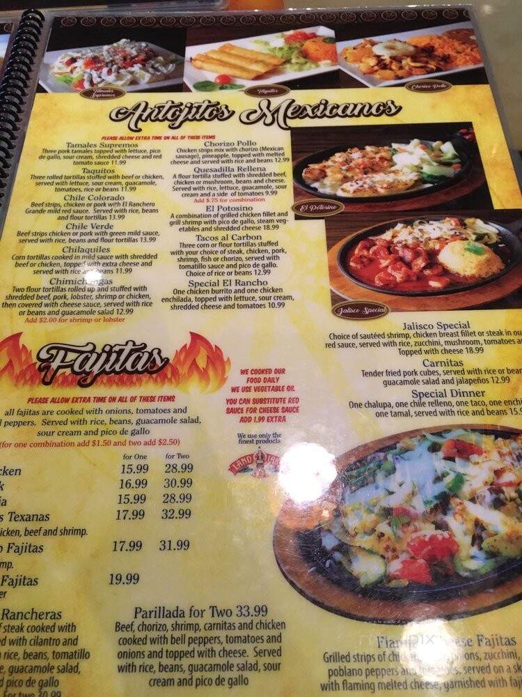 El Rancho Grande - Dayton, OH menu_pic