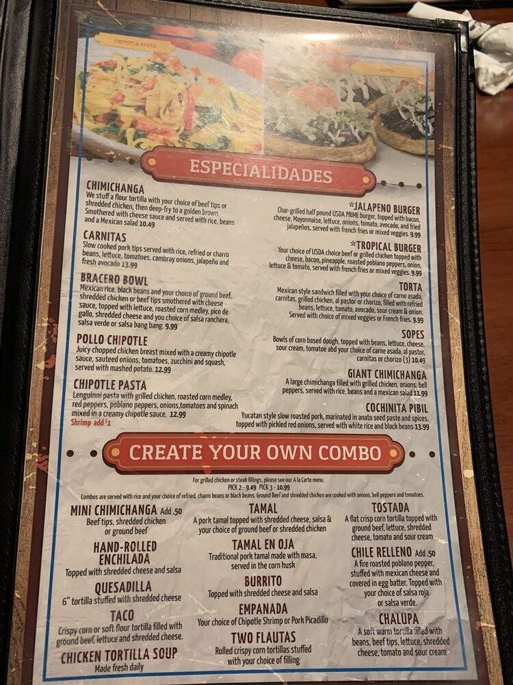 El Bracero - Clarksville, TN menu_pic