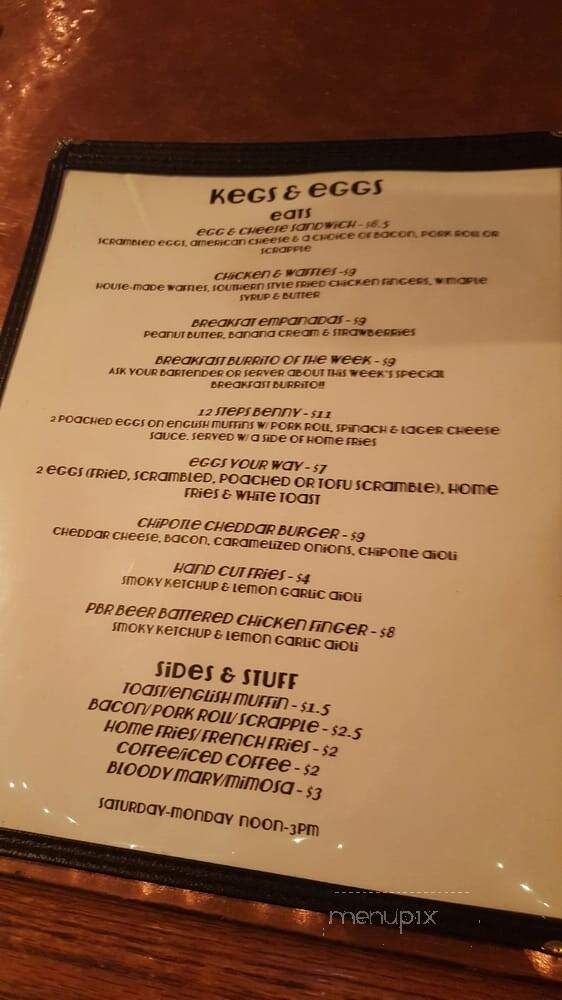 12 Steps Down - Philadelphia, PA menu_pic