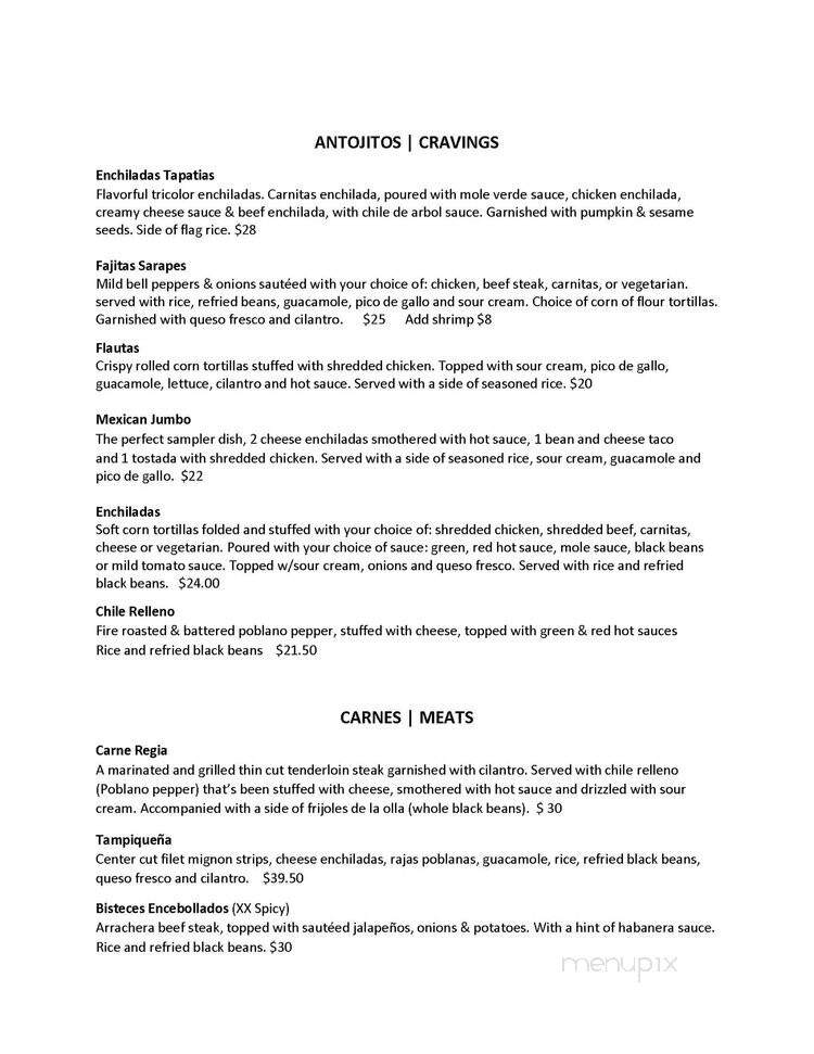 Los Sarapes - Chalfont, PA menu_pic