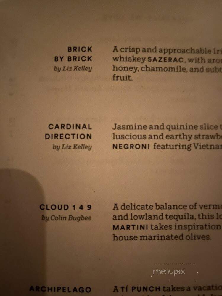 Cure - New Orleans, LA menu_pic