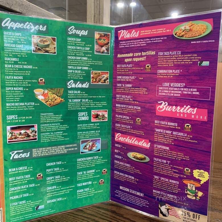 Las Palapas - San Antonio, TX menu_pic