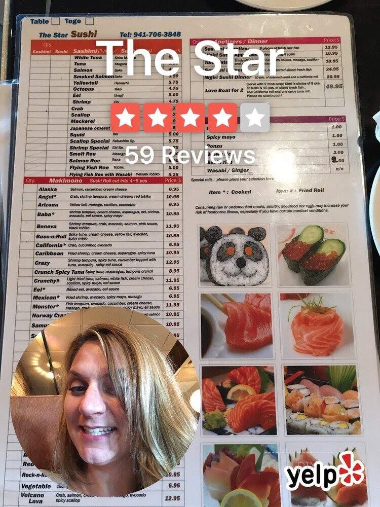 Star Thai and Sushi - Sarasota, FL menu_pic