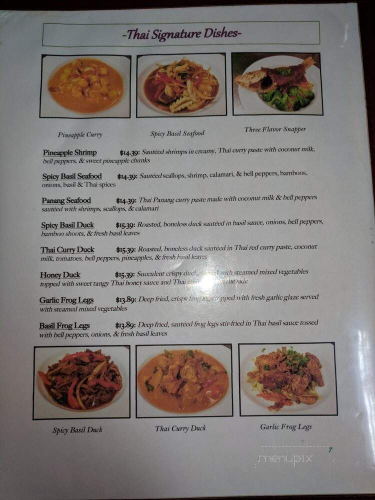 Siamese Basil Thai - Norcross, GA menu_pic