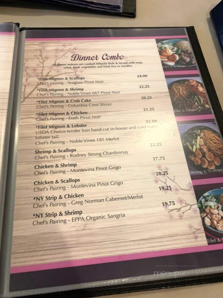 Hana Teppenyaki - Myrtle Beach, SC menu_pic