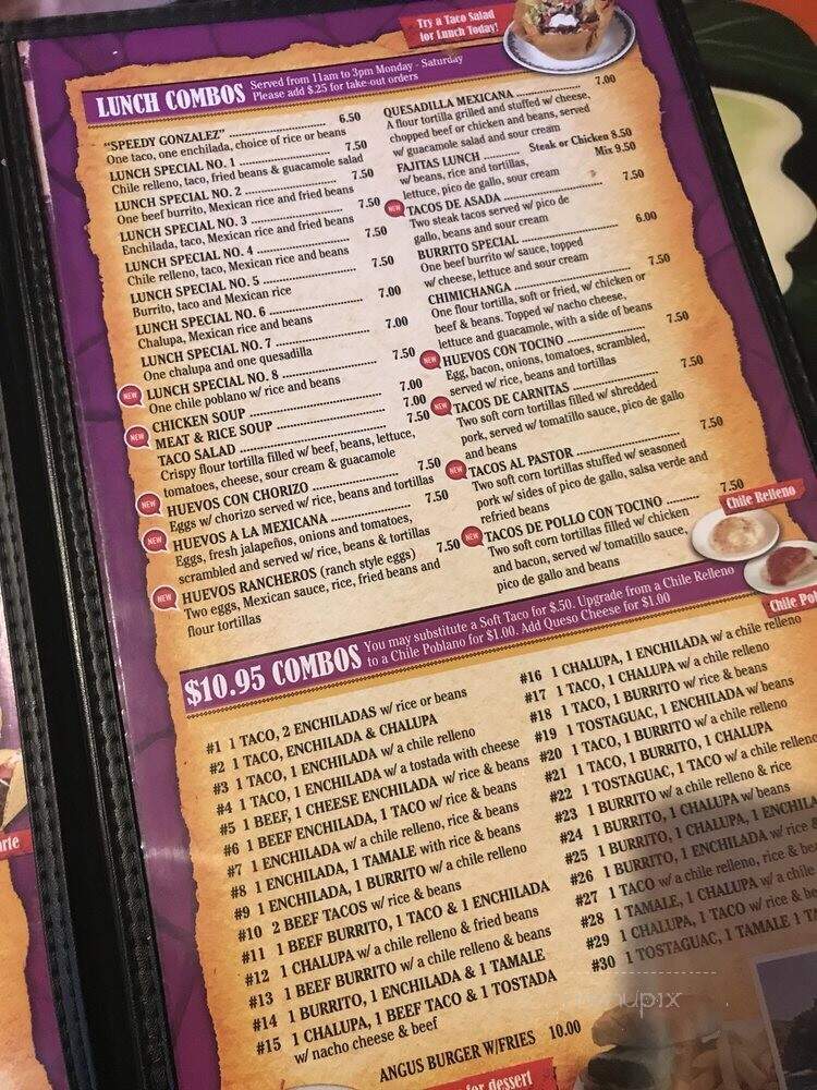 Vallarta's Restaurante Mexicano - Wesley Chapel, FL menu_pic