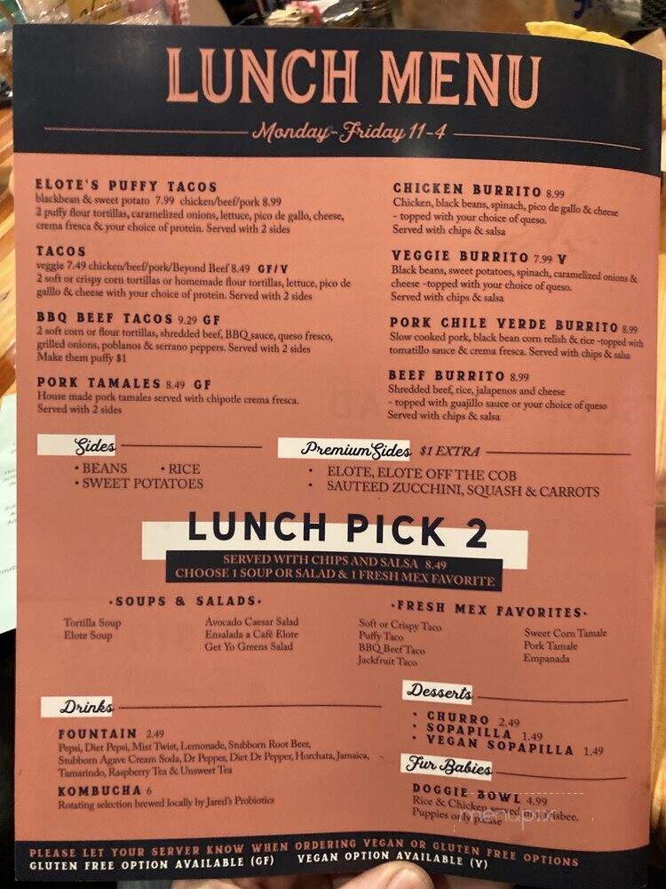 Elot Cafe and Catering - Tulsa, OK menu_pic