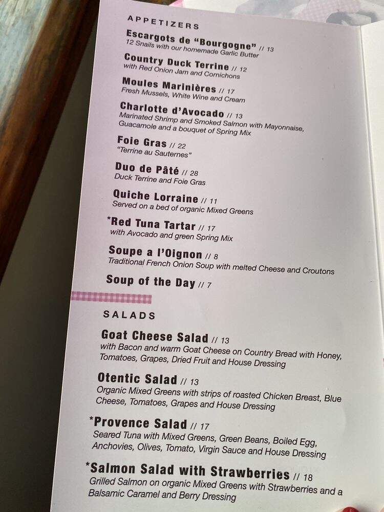 Otentic Restaurant - Miami Beach, FL menu_pic