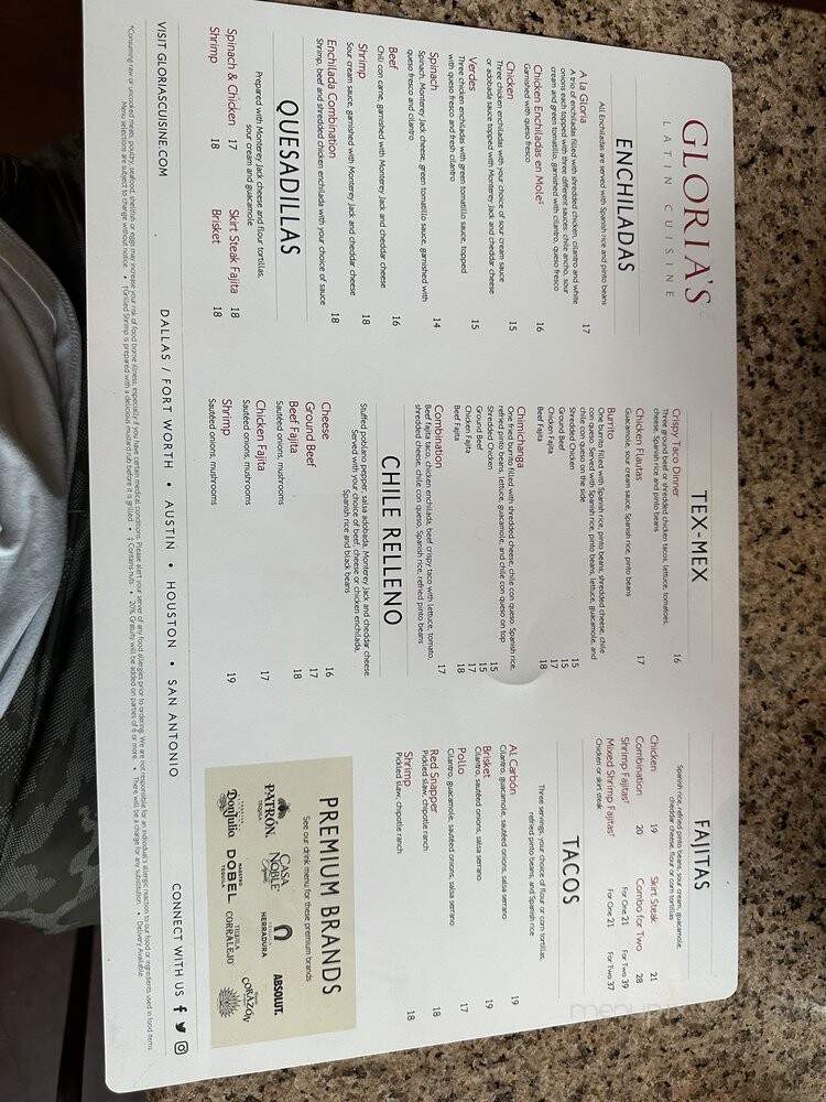 Gloria's Restaurant - Austin, TX menu_pic