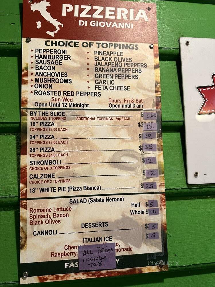 Di Giovanni pizza - Charleston, SC
