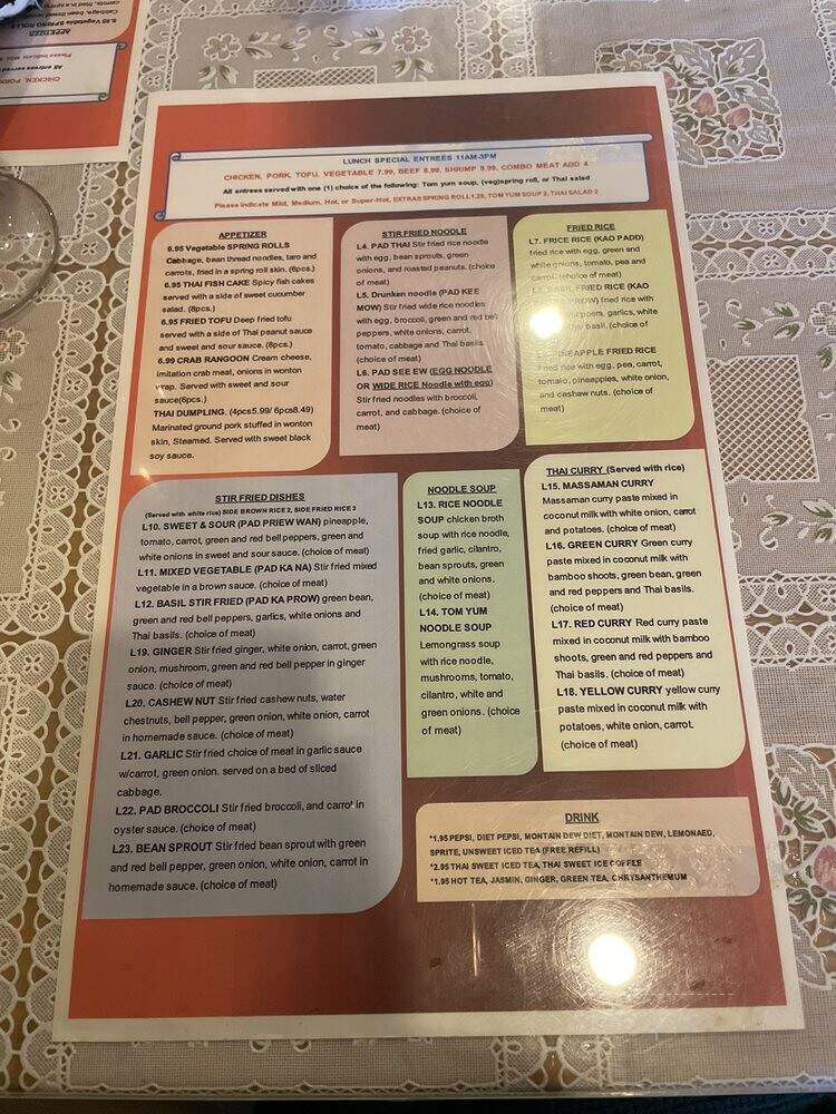 Thai Papaya - Indianapolis, IN menu_pic