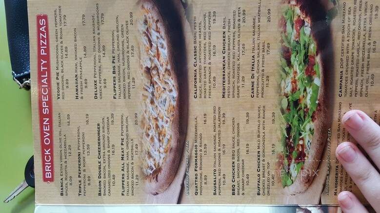 Flippers Pizzeria - Orlando, FL menu_pic