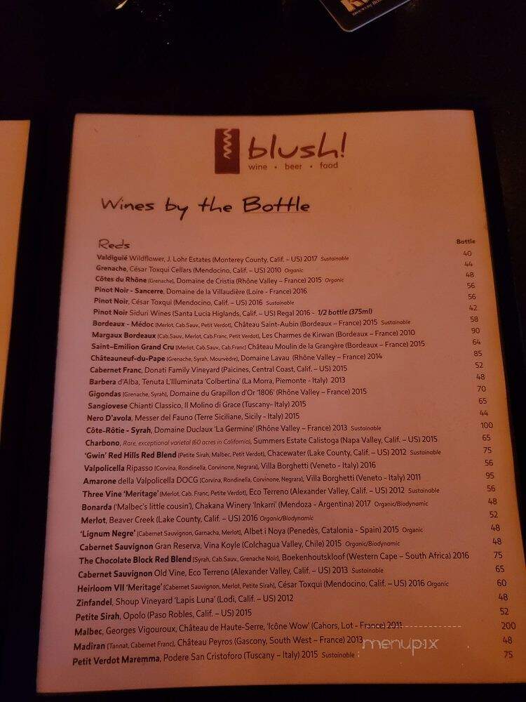 Blush! Wine Bar - San Francisco, CA