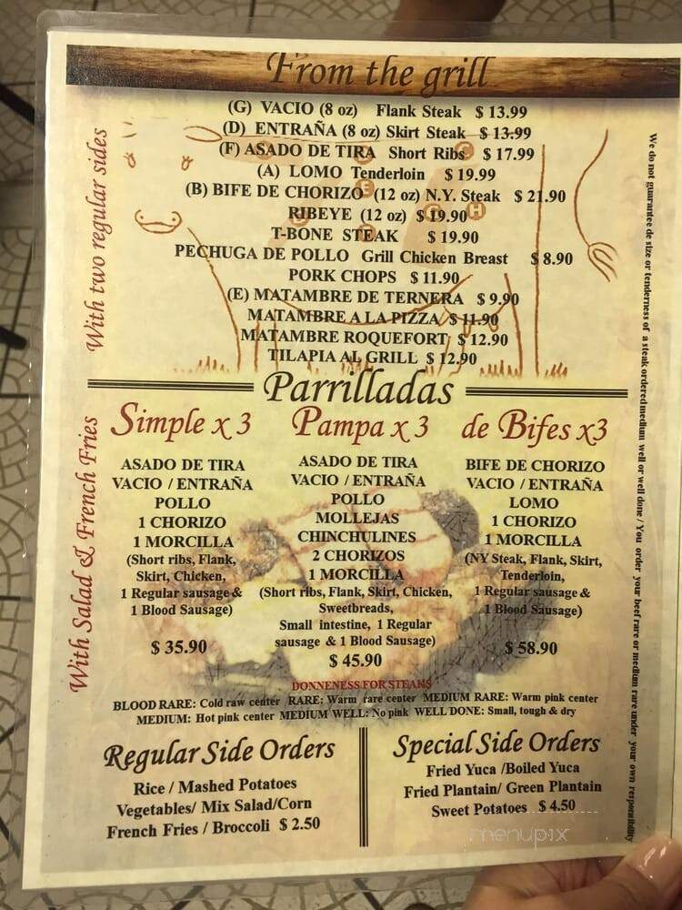 Pampa Grill & Market - Houston, TX menu_pic