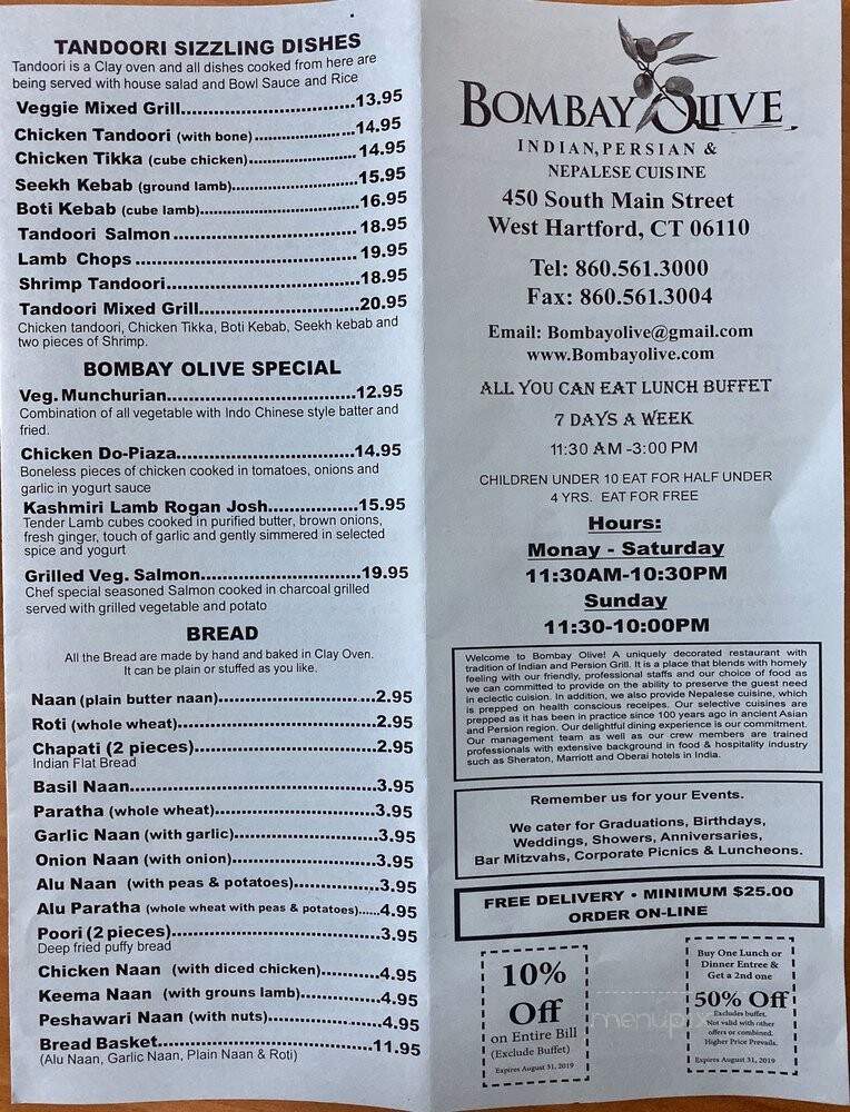 Bombay Olive - West Hartford, CT