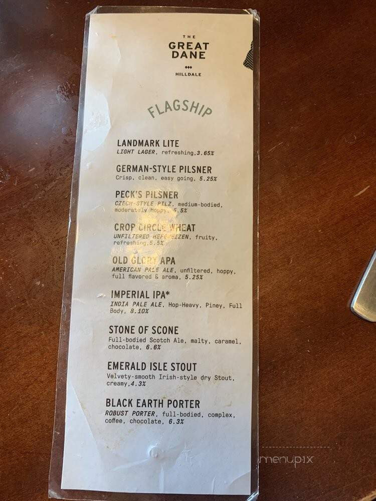 Great Dane Pub & Brewery - Madison, WI menu_pic