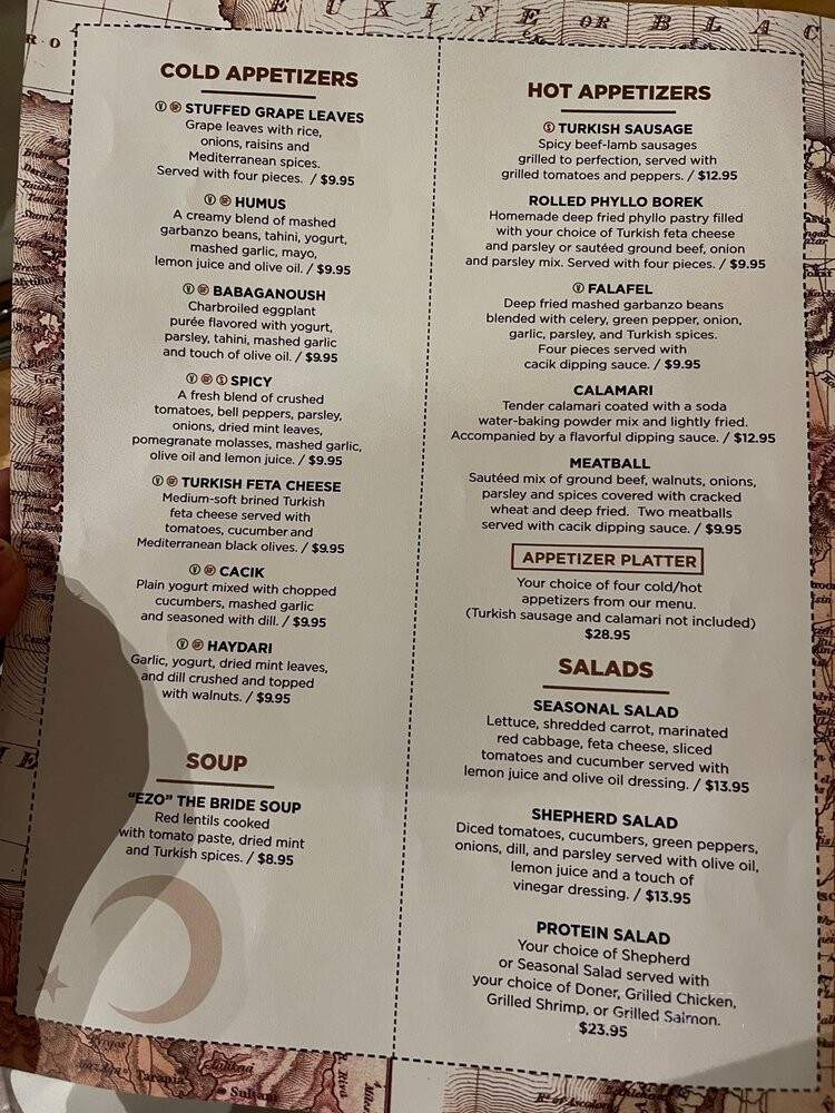 Cafe Istanbul Turkish Restaurant - Plano, TX menu_pic