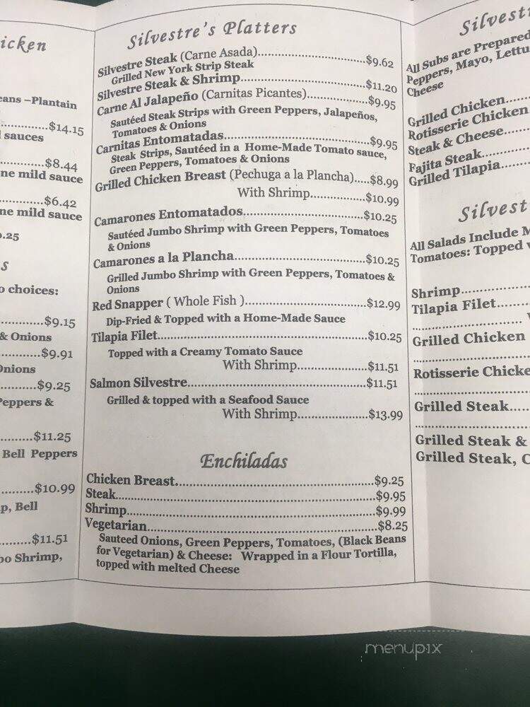 Silvestre chicken #2 - Suitland, MD menu_pic