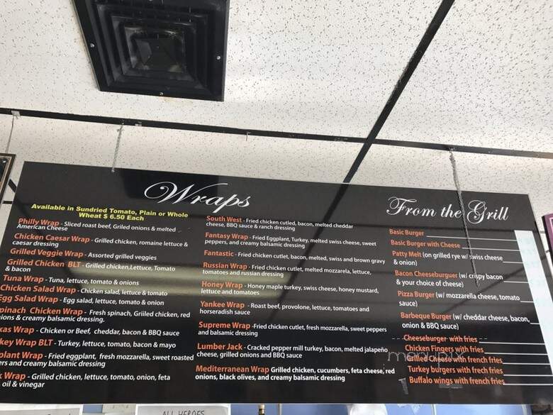 Andreas Deli - Lindenhurst, NY menu_pic